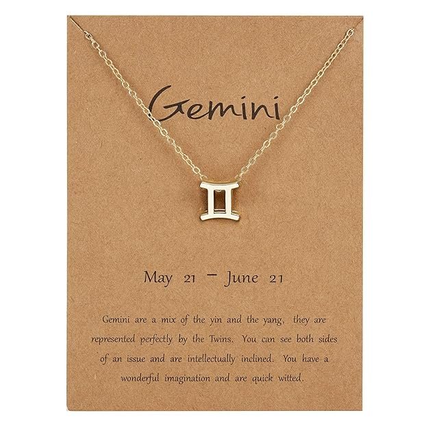 Gemini  Zodiac Pendant